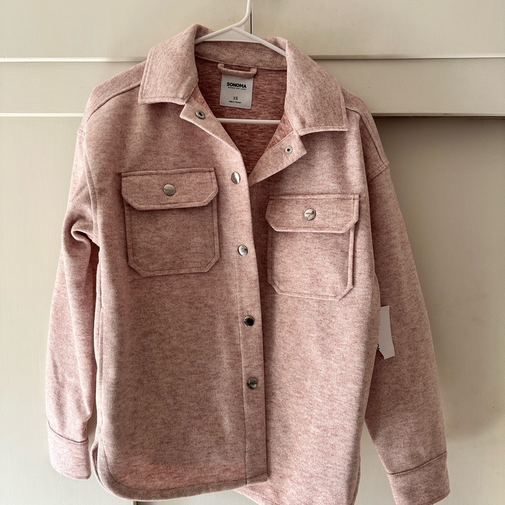 Pink Button-Up Jacket